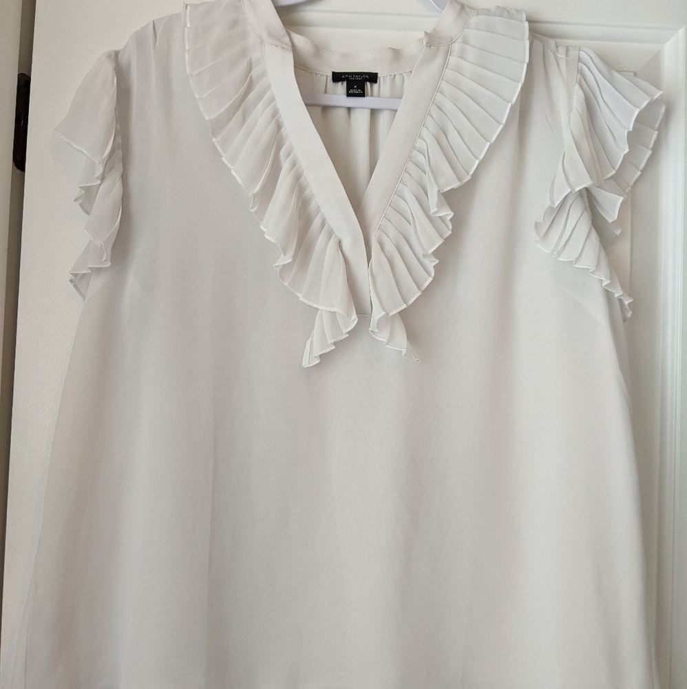 White Ann Taylor blouse